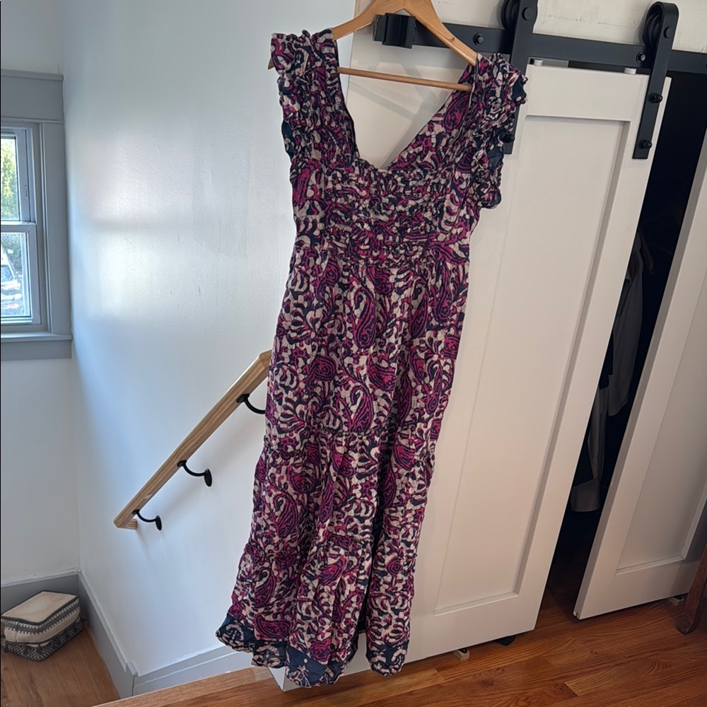 Elegant Pink and Purple Women's Dress